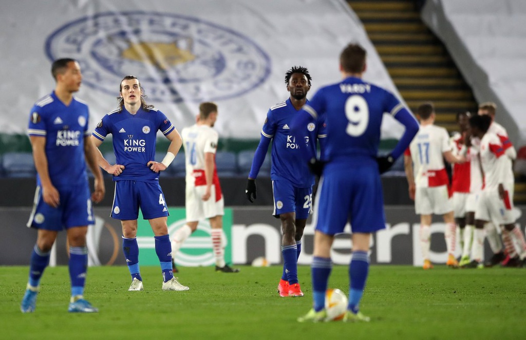 Leicester City gât thất vọng, bị loại khỏi Europa League