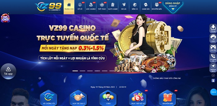 VZ99 – Nhà Cái Casino Đỉnh Nhất Việt Nam 2023